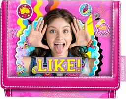 Soy Luna Smile-Portfel Velcro, Różowy, 21,5 x 9
