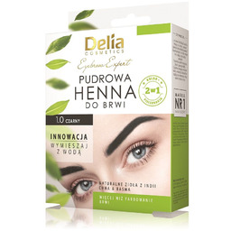 Delia 1.0 Czerń 4g henna do brwi pudrowa