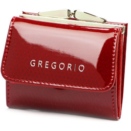 Zgrabna Skórzana mała damska portmonetka Gregorio