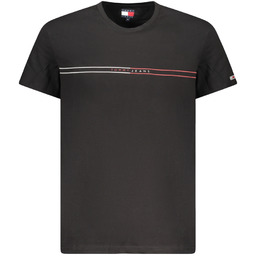 TOMMY HILFIGER KOSZULKA Z KRÓTKIM RĘKAWEM MĘSKA CZARNA