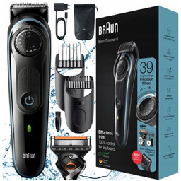 ZESTAW MASZYNKA + TRYMER BRAUN DO STRZYŻENIA WŁOSÓW