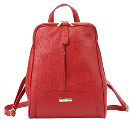 MiaMore Damski miejski pojemny plecak skóra naturalna