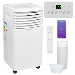 Klimatyzator przenośny WiFi mały osuszacz cichy 3w1 2,6kW