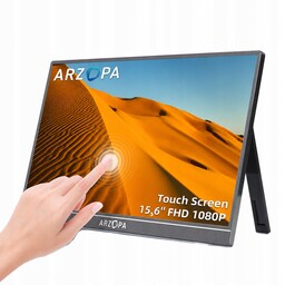Arzopa A1T Dotykowy Monitor Przenośny 15,6" Do Telefonu