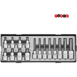 FORCE T4165 Zestaw kluczy nasadowych Stal chromowo-wanadowa