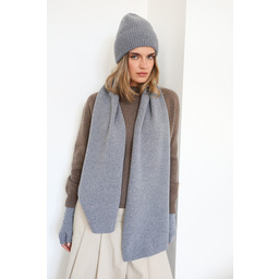 Pakamera Szalik Merino & cashmere szary