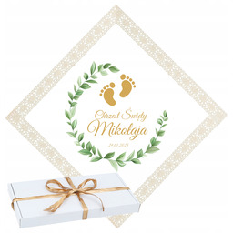 Szatka do Chrztu własny Nadruk Imię Data