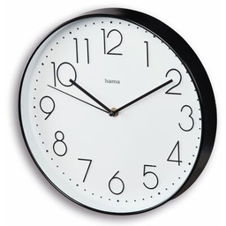 HAMA Zegar ścienny Corsica 30 cm Czarny