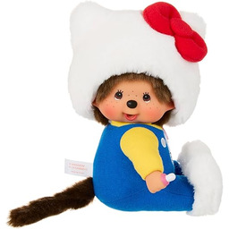 BANDAI - Monchhichi - Monchhichi Hello Kitty siedzący