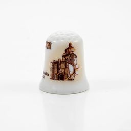 Naparstek ceramiczny Lublin Brama Kr./Herb sepia