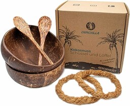 Chinchilla  Zestaw 2 misek z orzecha kokosowego