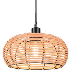 Zawieszana lampa INGA 312200136 Trio koszyk pleciona ratan