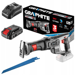 Pilarka Szablowa Akumulatorowa Bateria 2Ah Ładowarka Graphite