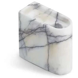 Northern - Monolith Świecznik Low Mixed White Marble