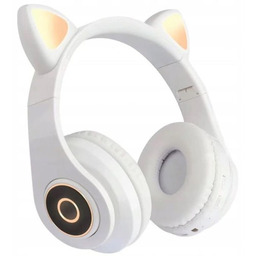 Kocie uszy Słuchawki nauszne bezprzewodowe dla dzieci bluetooth