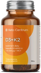 Witamina D3+K2 Keto Centrum (90 kapsułek)