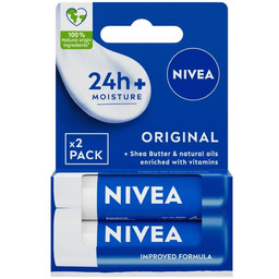 NIVEA Original Care Lip Balm 2x4,8g