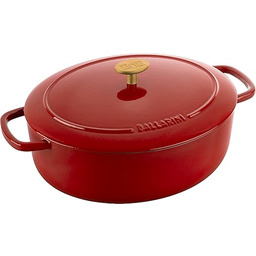 Ballarini Bellamonte Cocotte 29 cm, owalny, czerwony, żeliwo