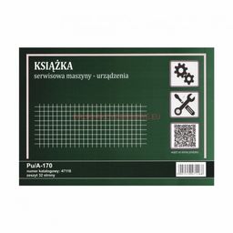 Książka serwisowa maszyny - urządzenia [Pu/A-170]