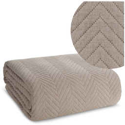 Narzuta 170 x 210 Pikowana Len3 Beżowy