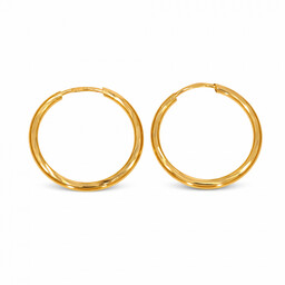 Złote kolczyki koła 585 16 mm KL.03808