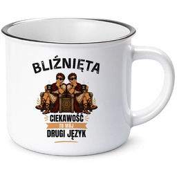BLIŹNIĘTA ciekawość to mój drugi język - kubek