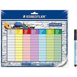 STAEDTLER Lumocolor plan lekcji, samoprzylepny i wielokrotnego użytku,