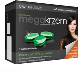 MEGA KRZEM z metioniną, 60 kapsułek