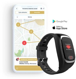 Locon Life Plus Opaska SOS dla seniora monitoring