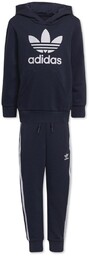 Komplet dziecięcy Adidas Hoodie bluza spodnie dresowe granatowe-104