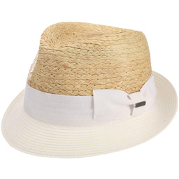 Dalona Trilby Straw Hat by McBURN, biały, M