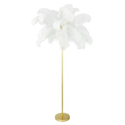 Eurofirany Lampa dekoracyjna 95x180 Feri 1 biała złota