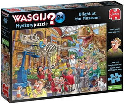 Puzzle 1000 Wasgij Mystery Afera w muzeum -