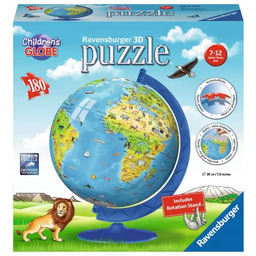Puzzle 3D 180 elementów. Globus w języku angielskim