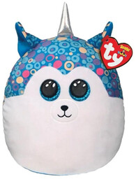 TY Squish-a-Boos niebieski husky - HELENA, 22 cm