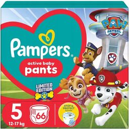 Pampers Pants 5 (12–17kg) 66szt Psi Patrol Stop&Protect
