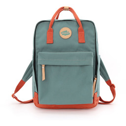 Stylowy, pojemny plecak w turkusowo-czerwonym kolorze - Himawari