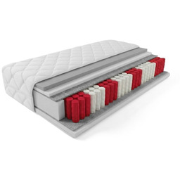 Materac kieszeniowy + Visco - model SYRIUSZ 160x200x19