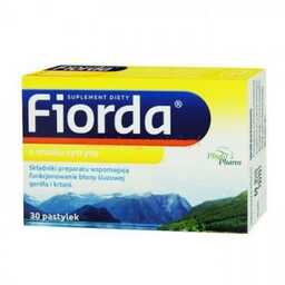 FIORDA smak cytrynowy - 30 pastylek do ssania