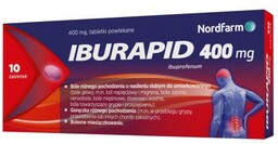IBURAPID 400mg, 10 tabletek