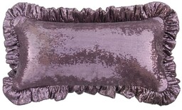 Pakamera Poduszka dekoracyjna z cekinami 25x50 cm fioletowa