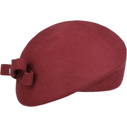 Beret Baskijski z Kokardą by Lierys, bordowy, One