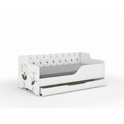 Łóżko dziecięce LILU 160x80 MYSZKA SAFARI - komplet