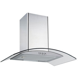 Okap kominowy 60 cm szkło, 300m3/h, moc silnika