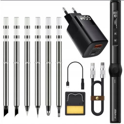 Precyzyjna lutownica cyfrowa Fnirsi HS-01 96W Zestaw