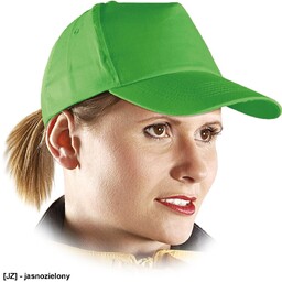 CZ - Czapka z daszkiem - jasnozielony 57-61
