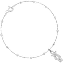 Bransoletka srebrna z misiem