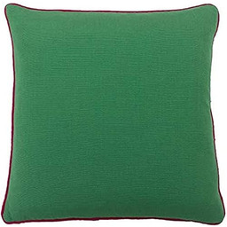 Riva Paoletti bambusowa poduszka wypełniona, szmaragd/fuksja, 45 x