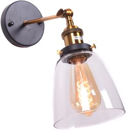 LAMPA ŚCIENNA KINKIET CZARNY LOFTOWY NAO
