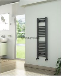 Grzejniki łazienkowe drabinkowe antracyt - 300/1000 mm